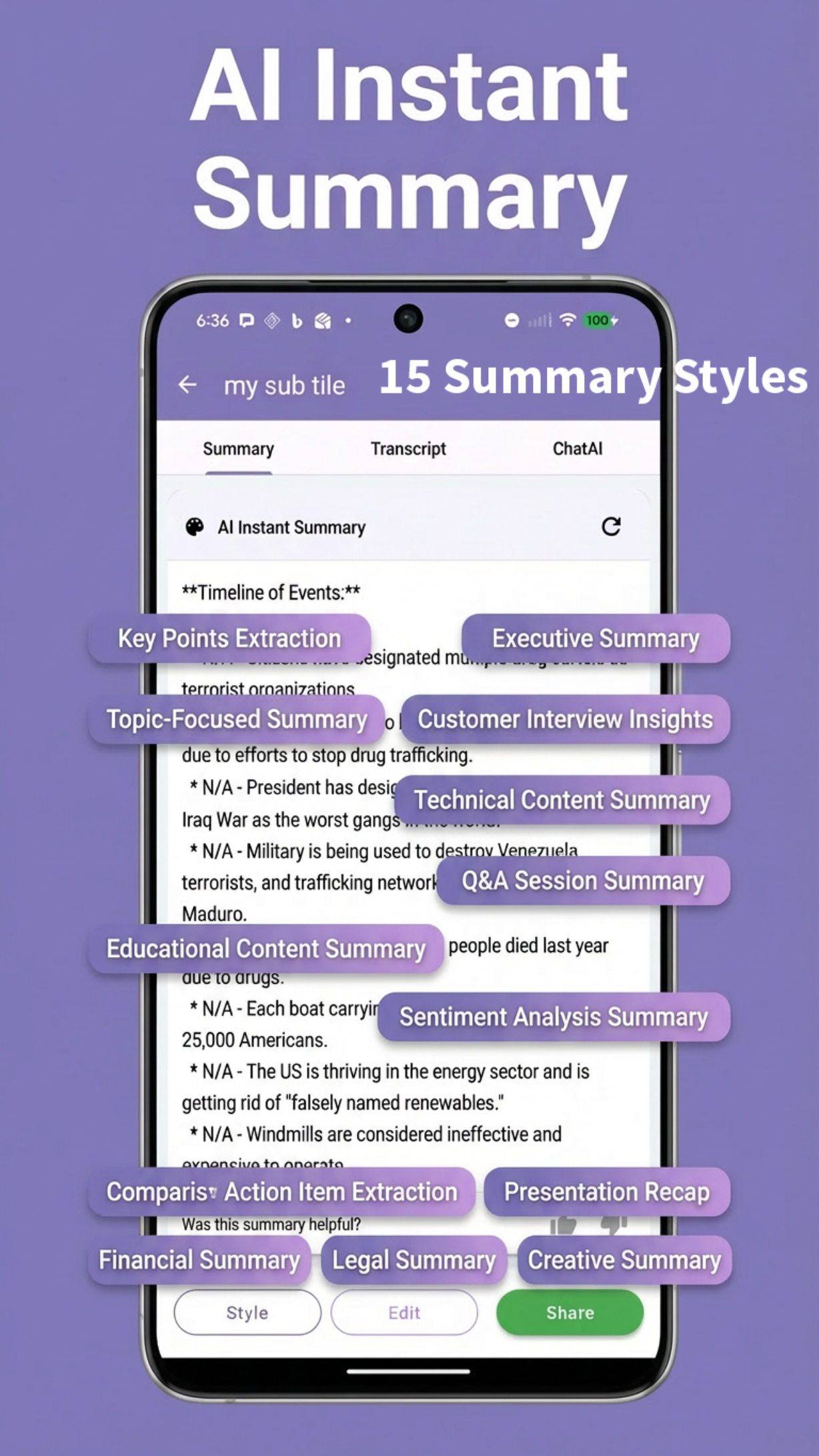 Real-time Transcription
